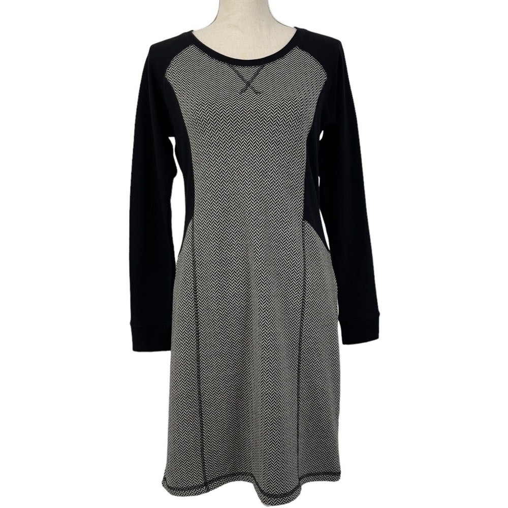 ✨SOLD✨Wendy Williams Black Raglan Long Sleeve Casual Sweater Dress Womens